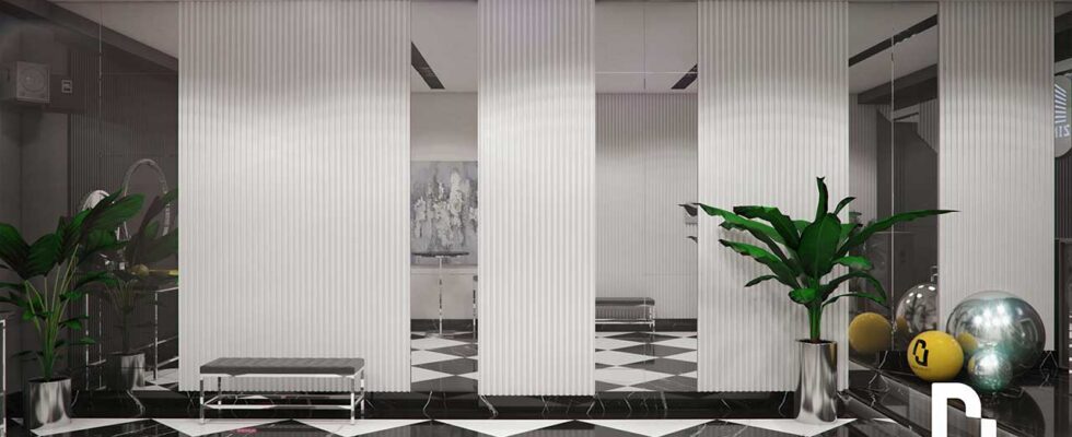 Renderjet Salon Ejtema At Shams Zafar 04 طراحی سالن اجتماعات مسکونی ظفر تهران